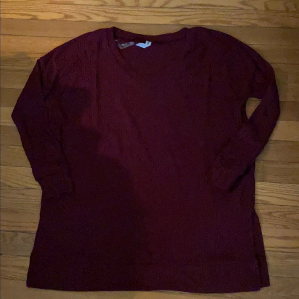 Zenana Outfitters waffle knit lightweight sweater
